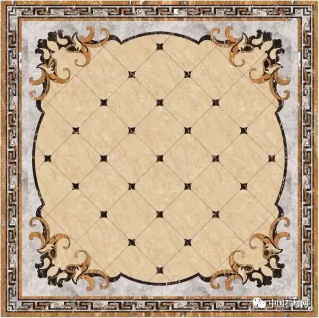 卫生间花洒水刀拼花效果图,高清水刀拼花图片