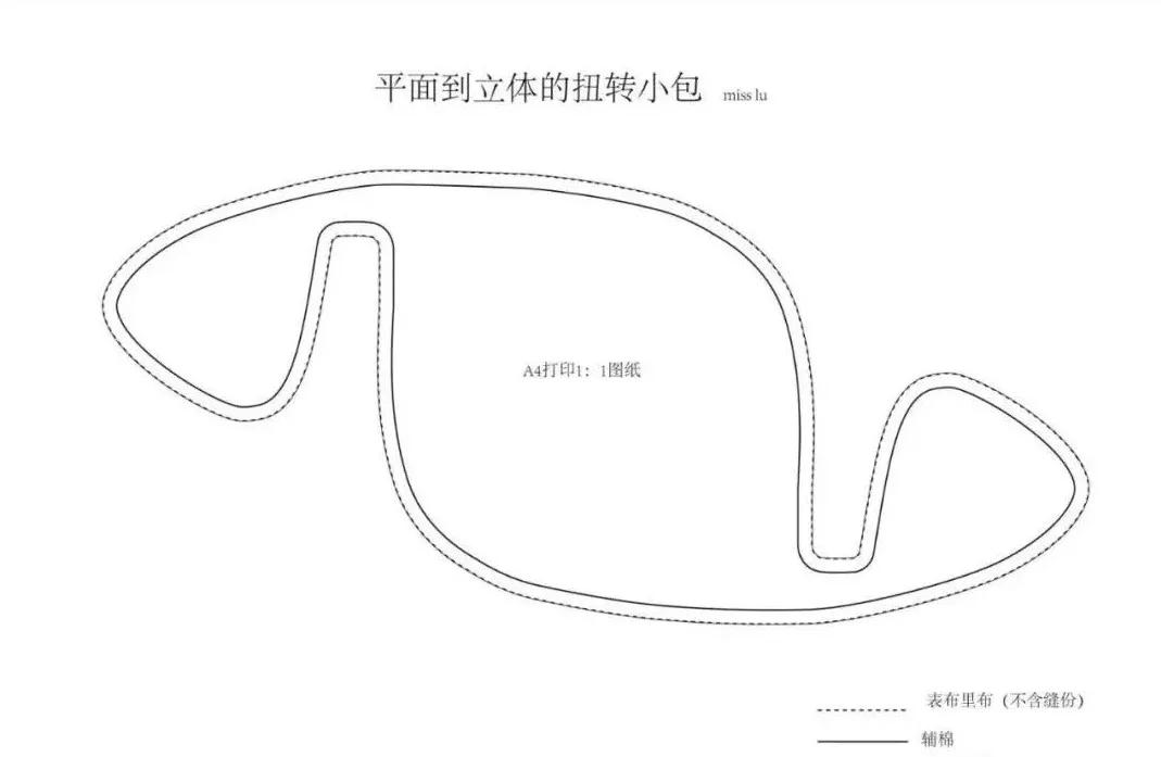 手工包包缝制教程图纸,手机布艺包包制作图纸