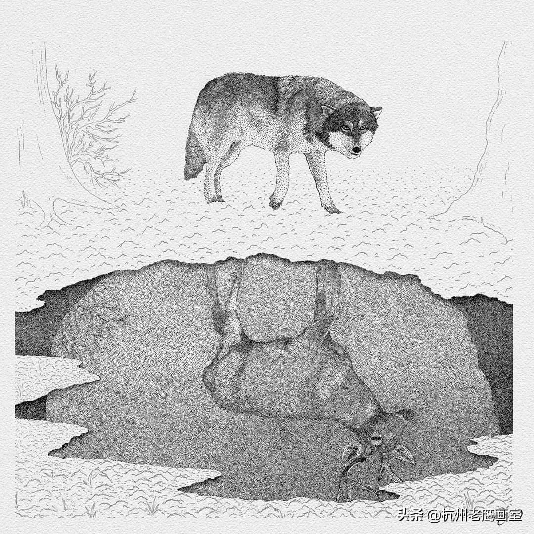 创意素描作品7-8岁,一组有趣的雕塑