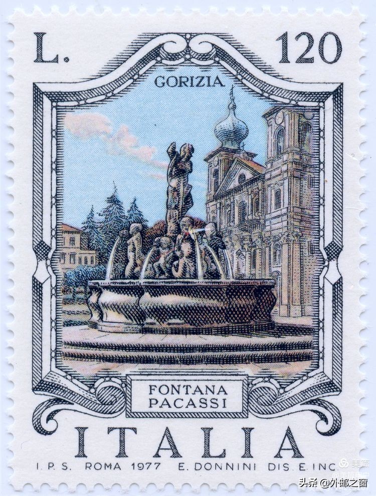 意大利1998年发行雕刻版邮票,意大利存世18个月的邮票