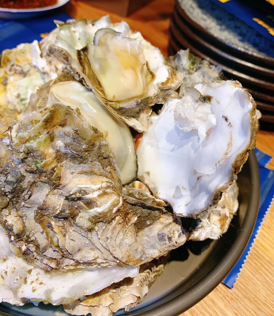 长春生蚝小龙虾,烧烤海鲜碳烤生蚝小龙虾