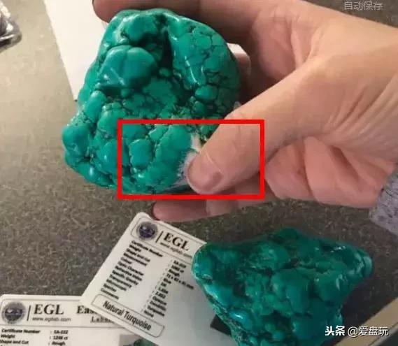 美国天然绿松石真品,美国老料绿松石