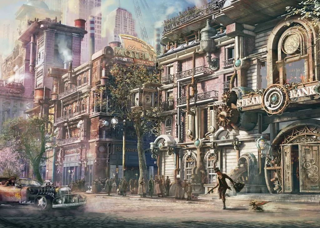 蒸汽朋克风创意美术,蒸汽朋克幻想风格