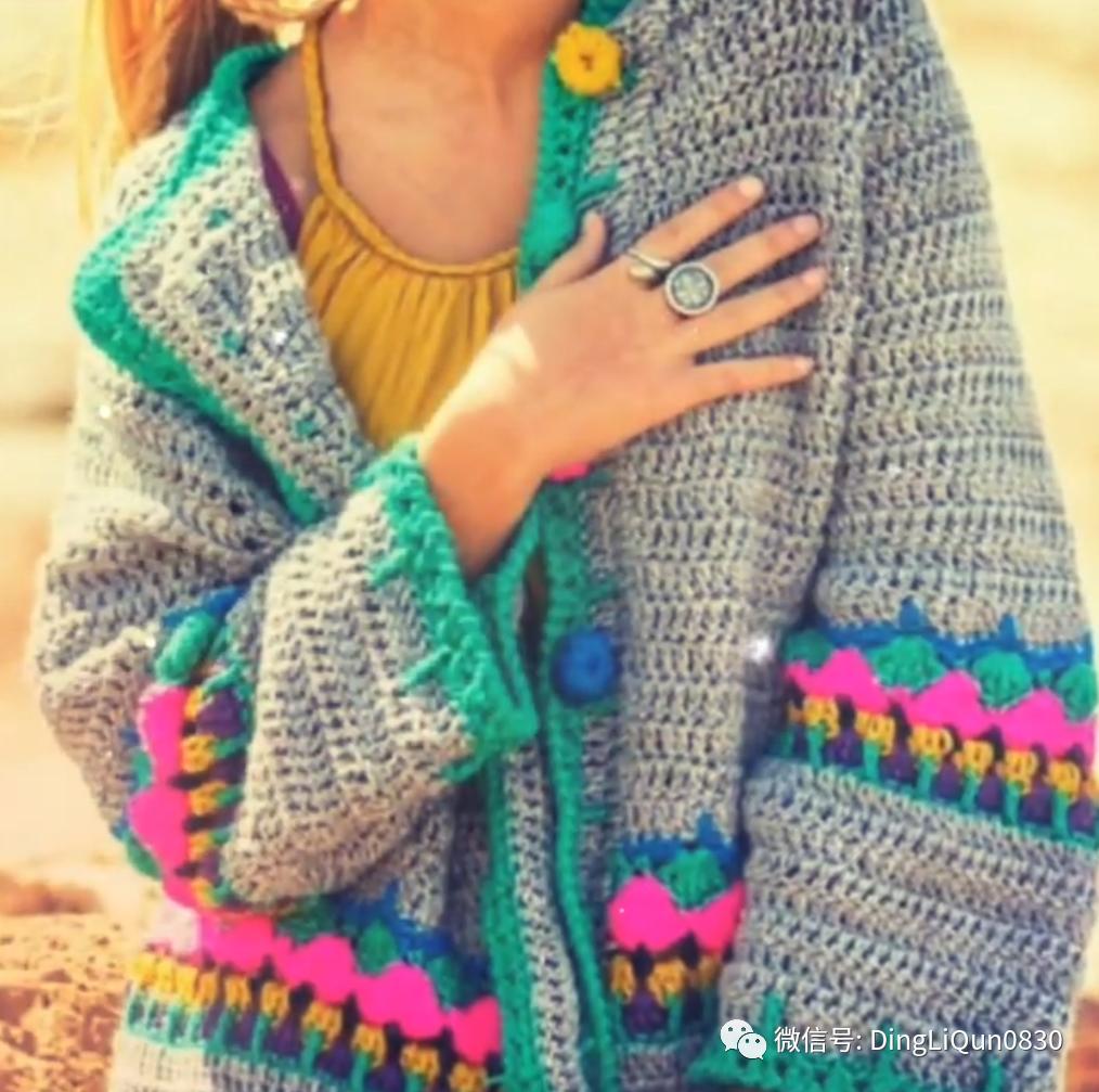 30款漂亮的针织开衫设计,针织祖母格开衫