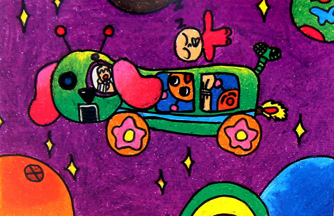 适合孩子的绘画工具,儿童油画绘画棒画好看的东西