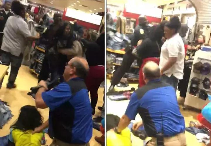 黑五疯狂打折视频,黑五冲进商场