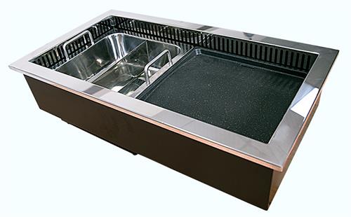 烤涮一体自助餐桌子,自助餐火锅桌子多少钱