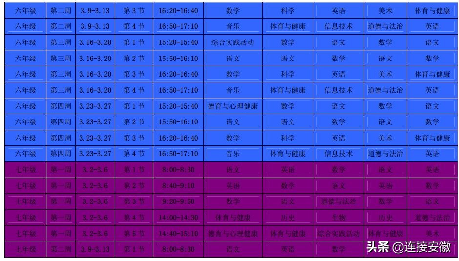 合肥教育局线上教学的最新通知,合肥中小学教育课程表