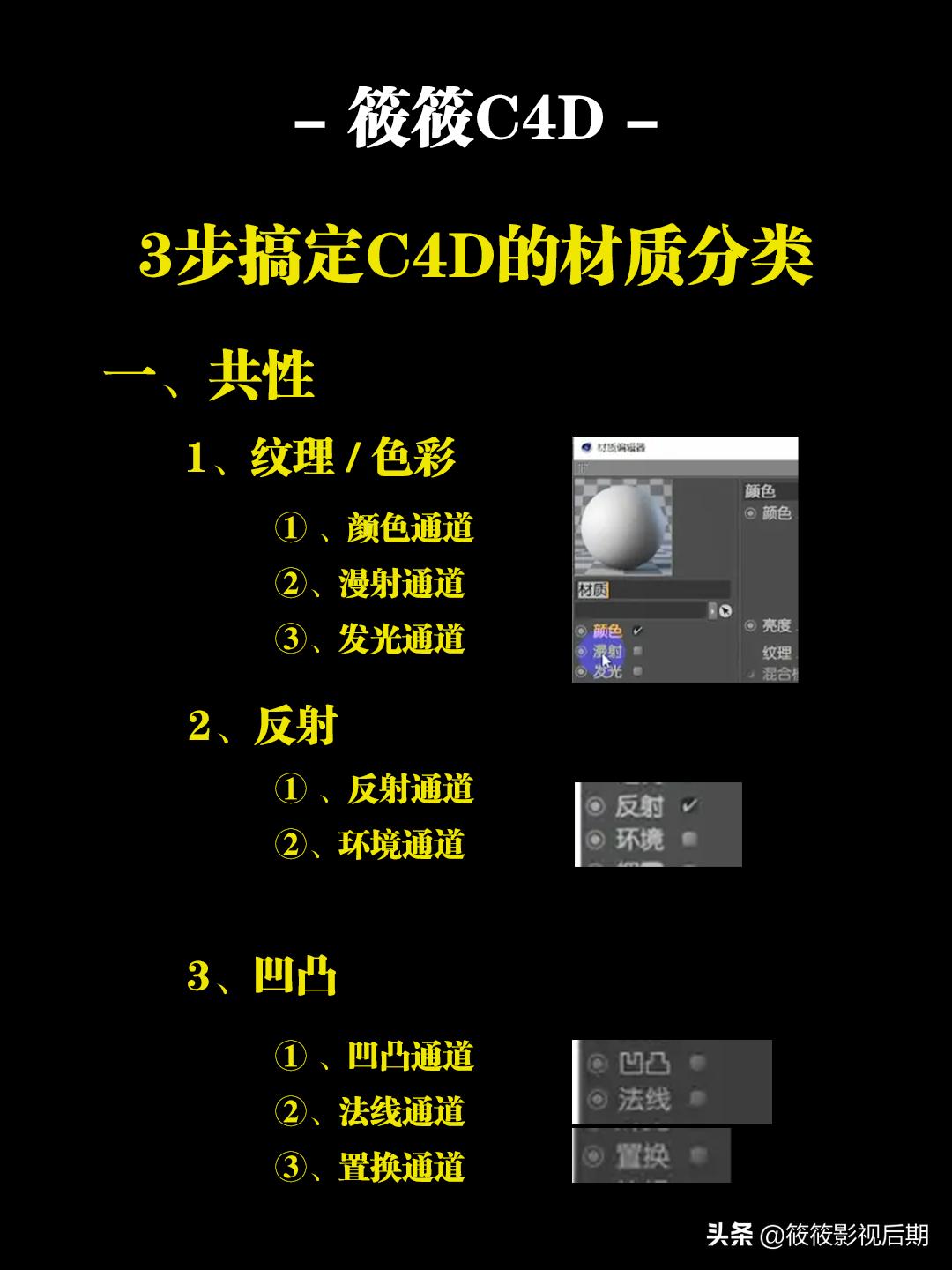 宝藏学习教程！简单2步搞定C4D的材质属性运用