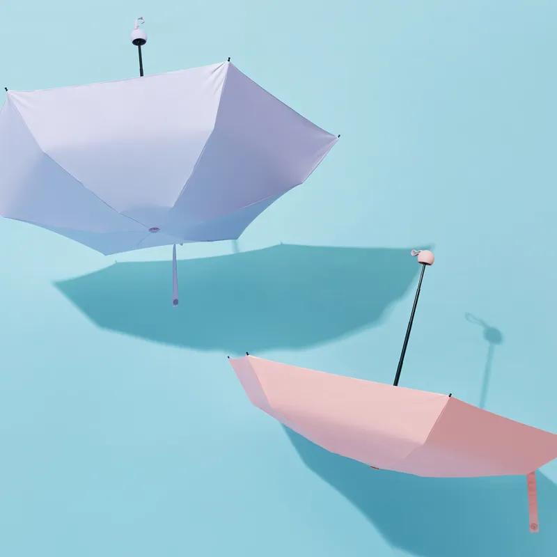 蕉下迷你黑胶防晒雨伞,蕉下防紫外线折叠雨伞