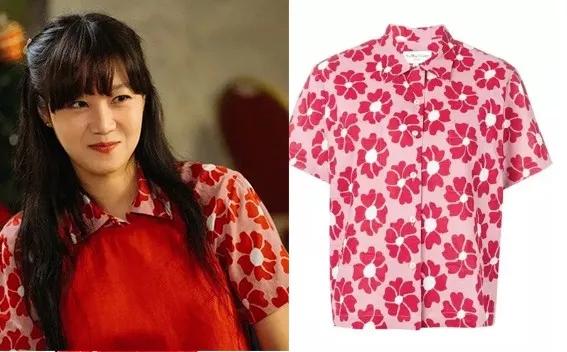 孔孝真同款衬衫豹纹绿色,孔孝真穿搭都是什么品牌