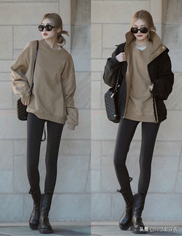 过年这样穿显瘦,过年时穿打底裤怎么搭配衣服好看