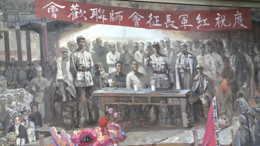 甘肃省青少年校园足球联赛酒泉市代表队瞻仰红军会宁会师旧址