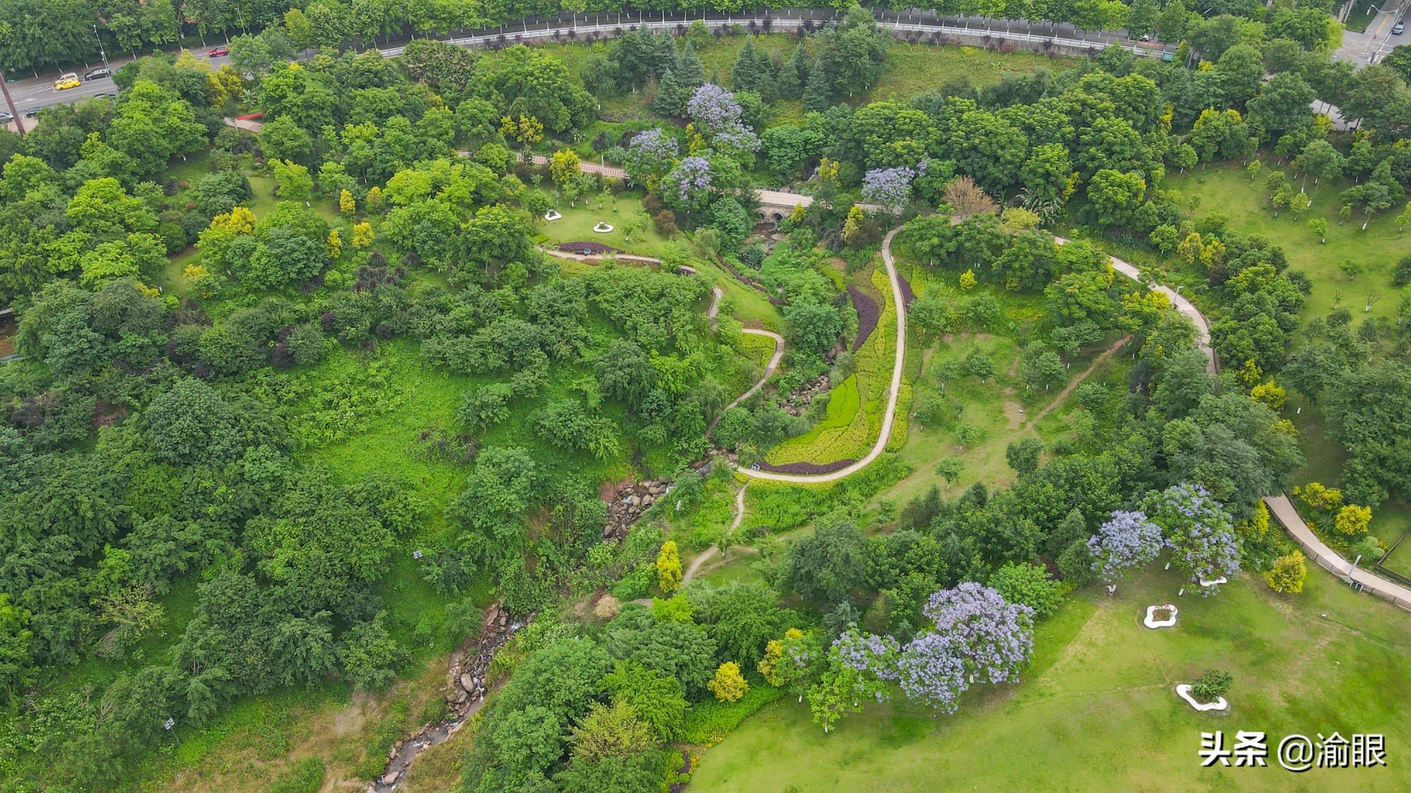 大竹林跟双碑、井口只隔着一条嘉陵江，但是风景大不一样