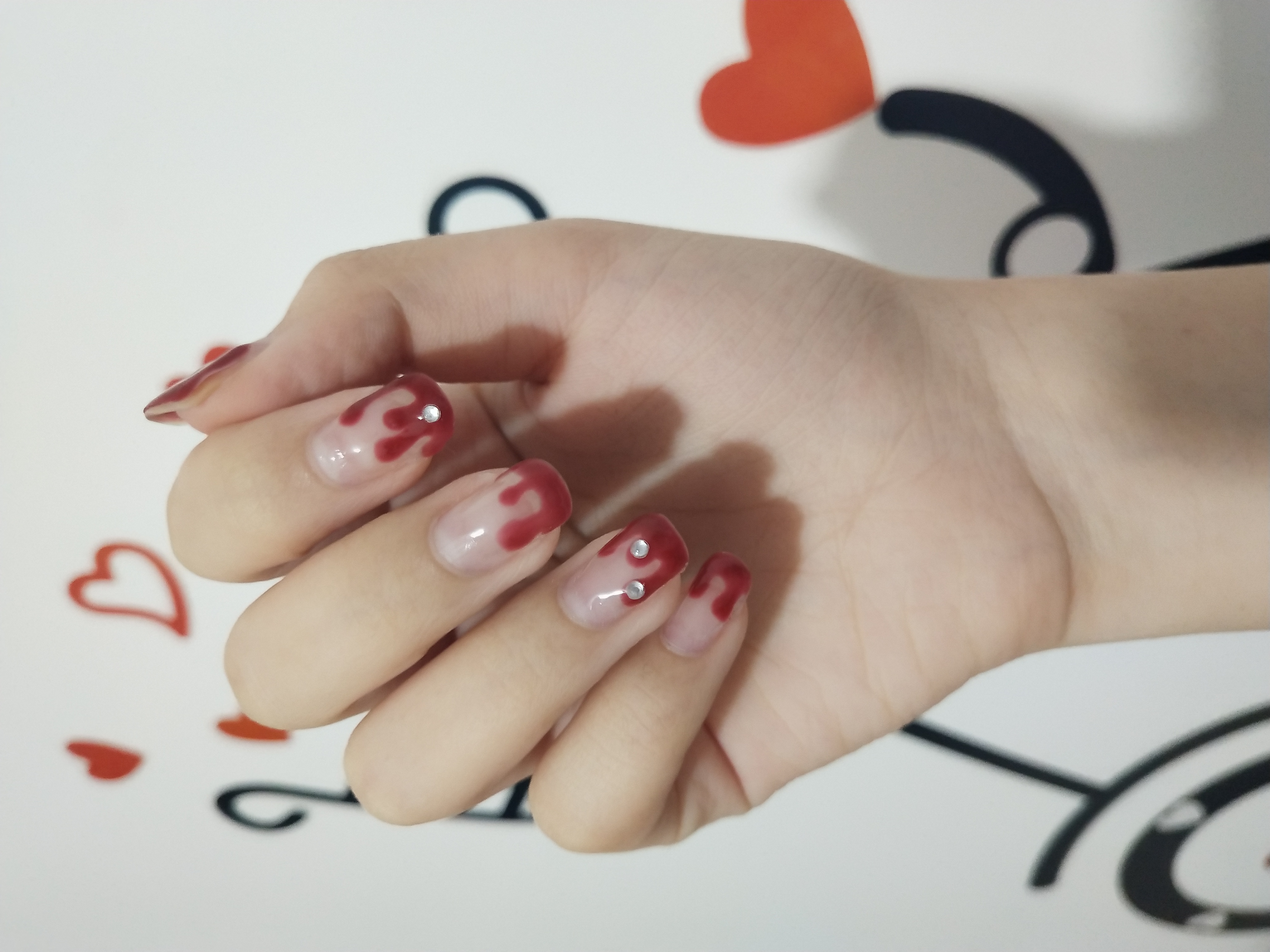 今日份美甲请查收,今日份的美甲分享