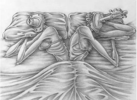 暗黑风格绘画人物素描,暗黑系插画100幅