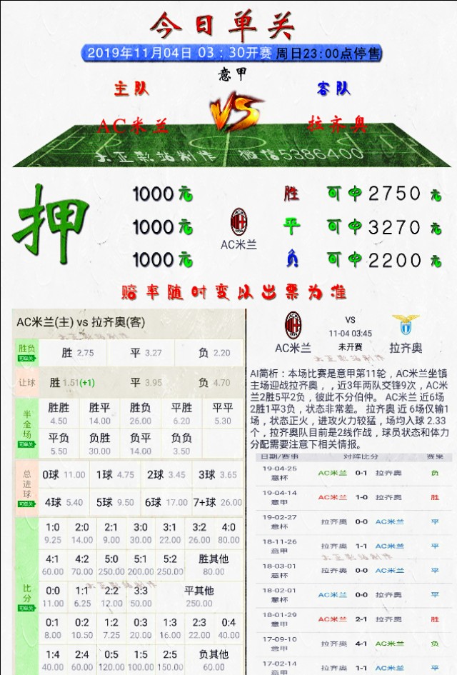 今日竞彩单关最新推荐,竞彩足球每日单关图表