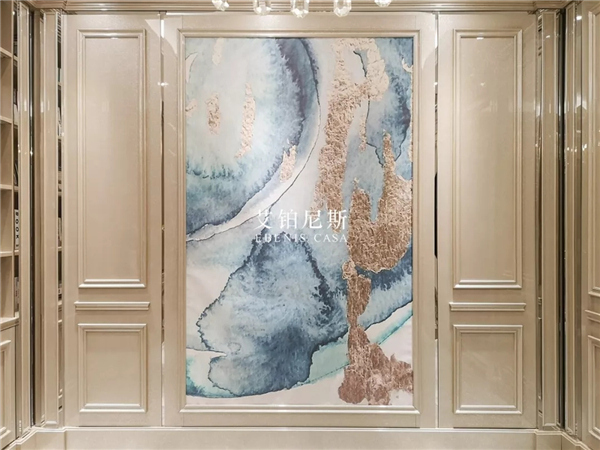 客厅贝壳漆款式,贝壳肌理漆系列效果图