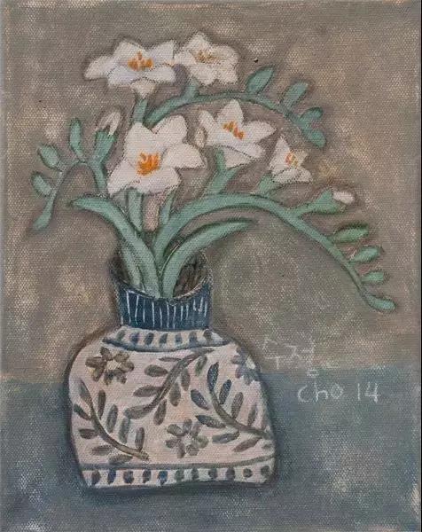 韩国女艺术家：卓秀英，画出来的雅致花草