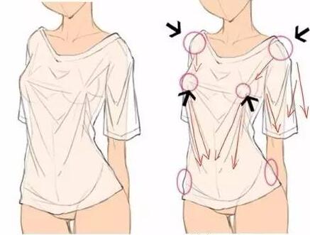 衣服褶皱怎么样才能画好,手把手画衣服褶皱画法技巧