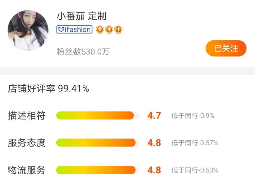 六家零差评平价女装店,差评最多的淘宝店