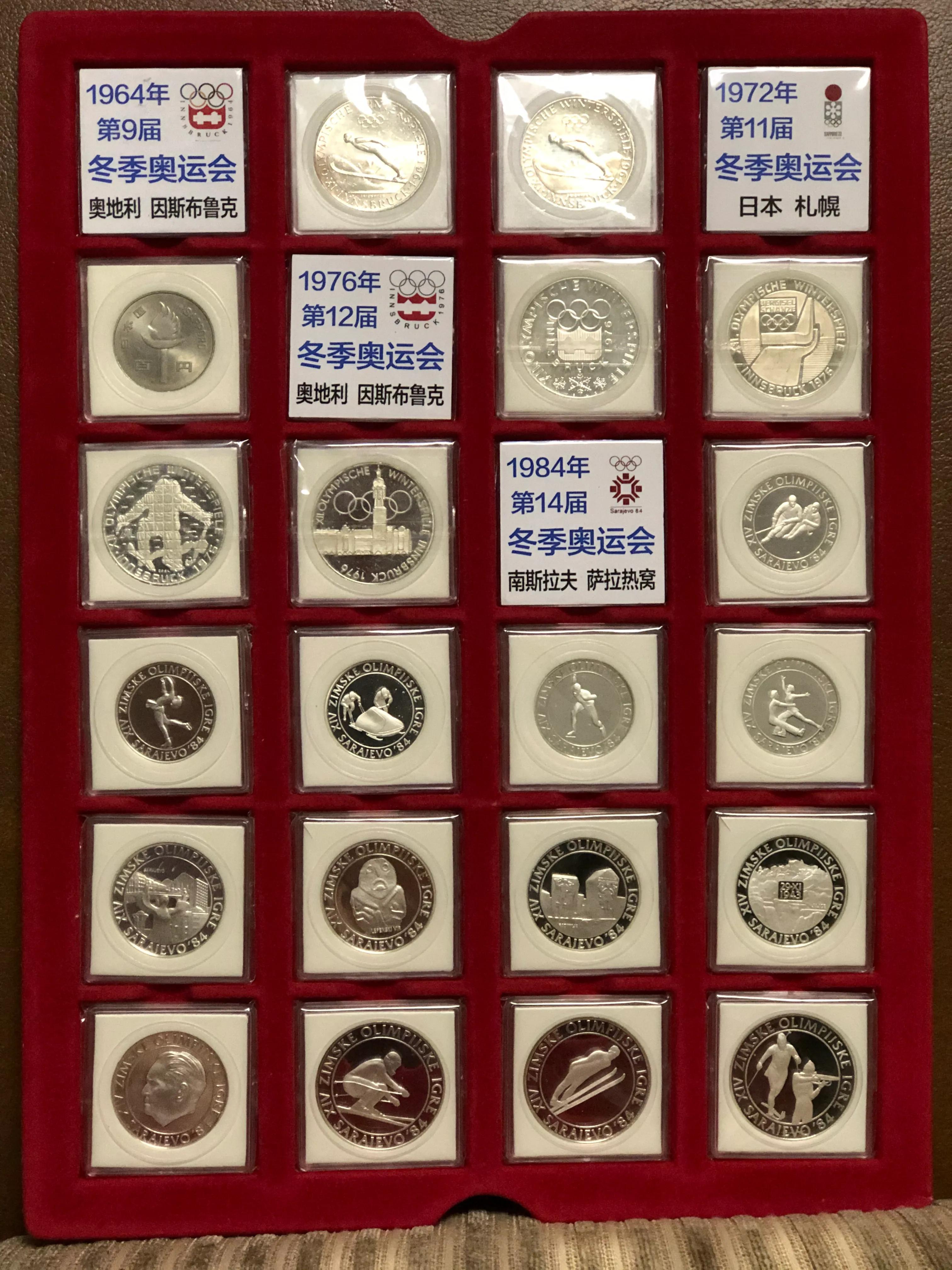 历届夏季奥运会吉祥物纪念币,冬奥会纪念币最新价格