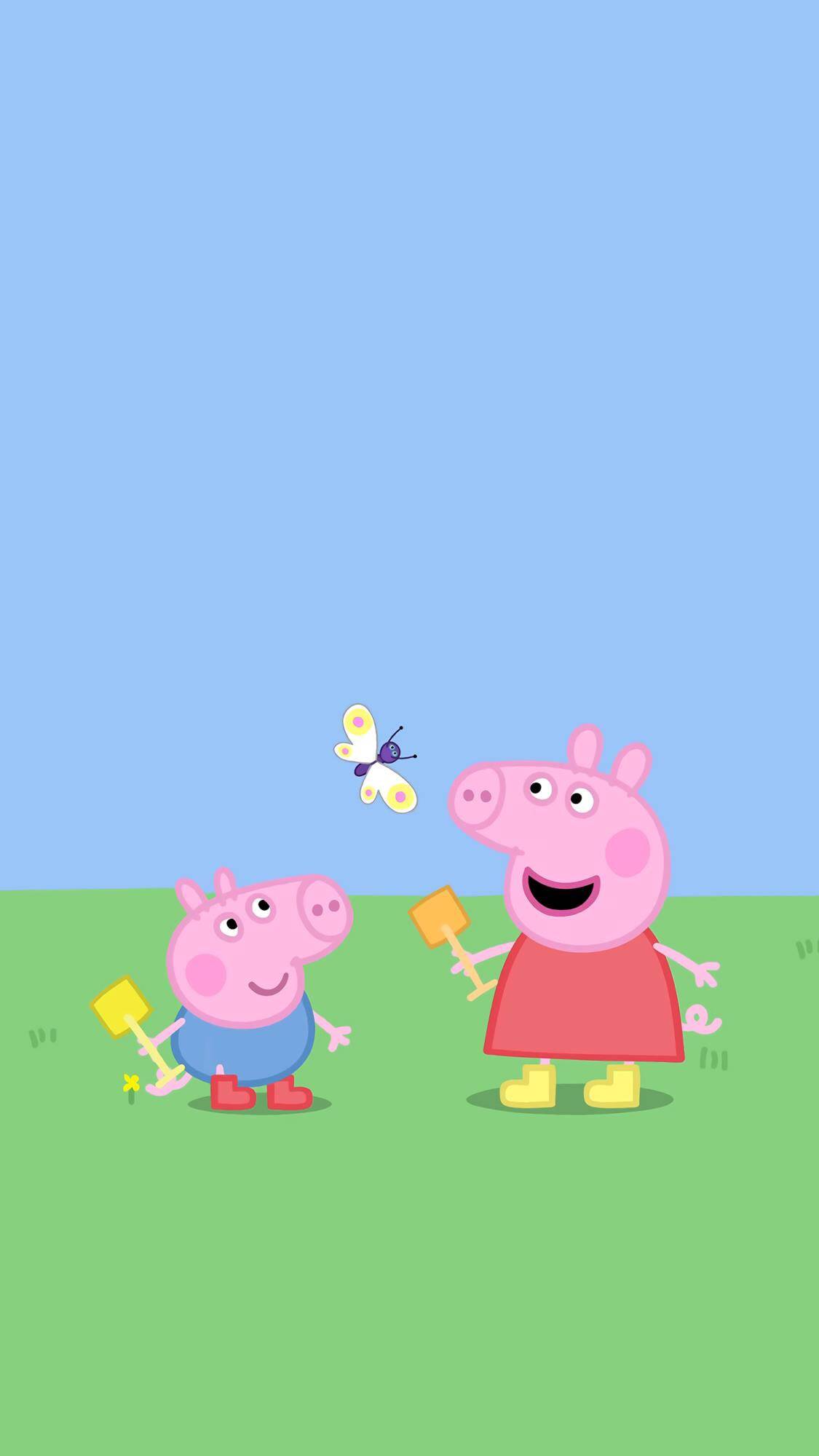 小猪佩奇运动图片大全,小猪佩奇和他的朋友壁纸