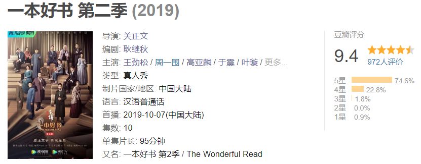 第二次安利这良心国综,都9.4了还不追