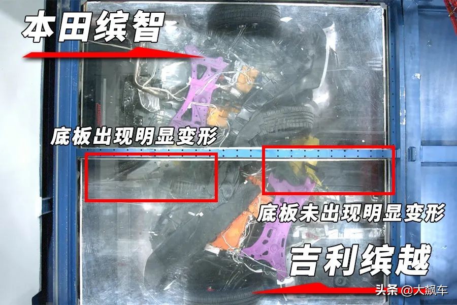 本田碰撞对比,两车对撞的一刹那