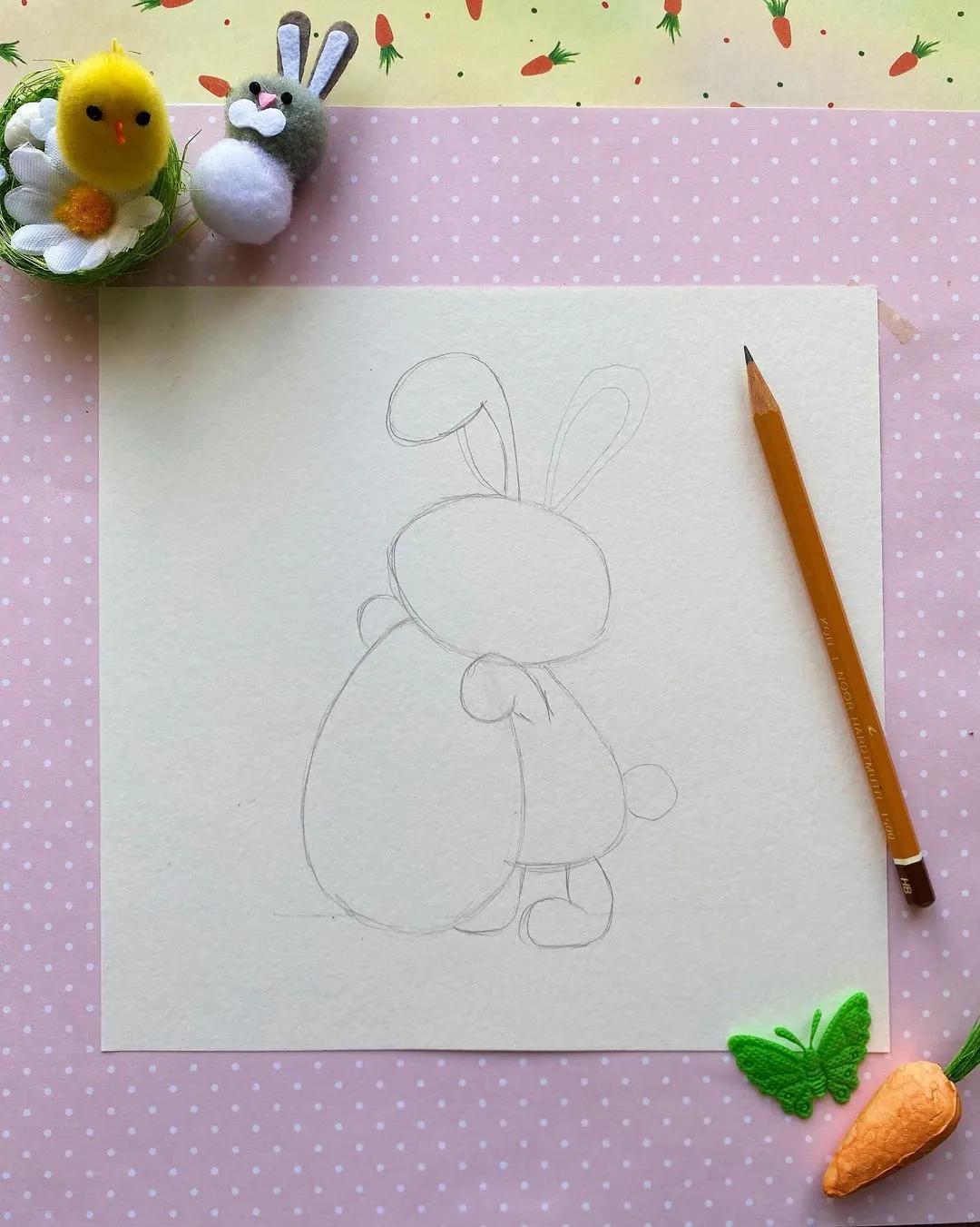少儿美术教程课件｜玩耍的小兔子