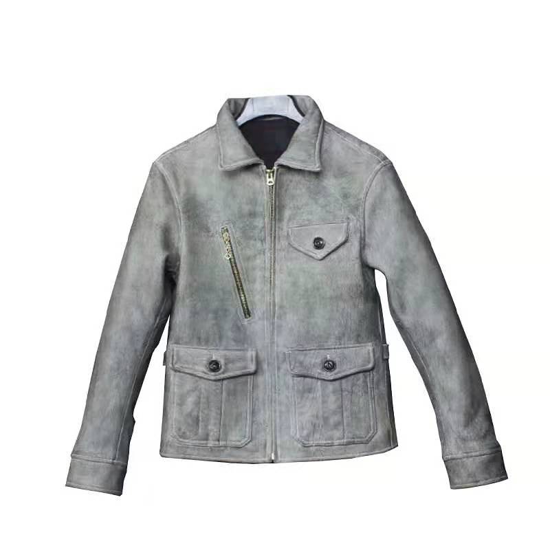 罗蒙复古机车皮衣,想玩机车入门款