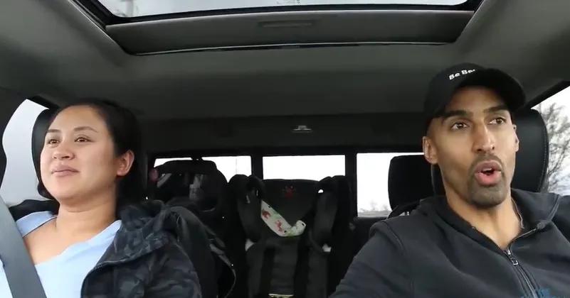 “老公，不行了，我要在车上生出来了！”