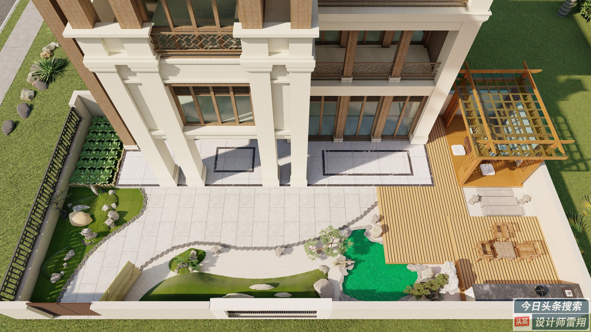 庭院小桥流水中式庭院,中式庭院终于搞定了