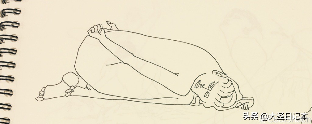 漫画现场临摹,人物写生漫画速写