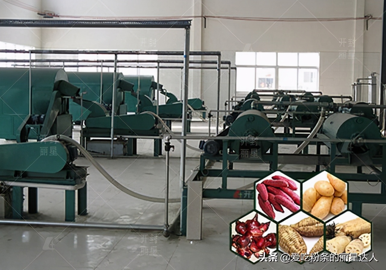 红薯淀粉加工的详细流程解说,红薯全自动加工淀粉的六大程序