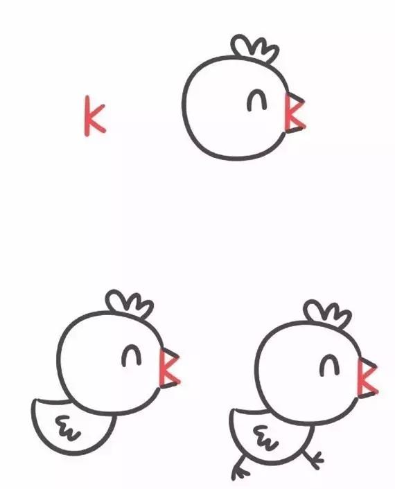 26个字母趣味简笔画动物,26个英文字母趣味简笔画