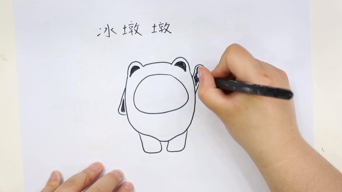 画冰墩墩和雪容融的视频,冰墩墩和雪容融怎么画