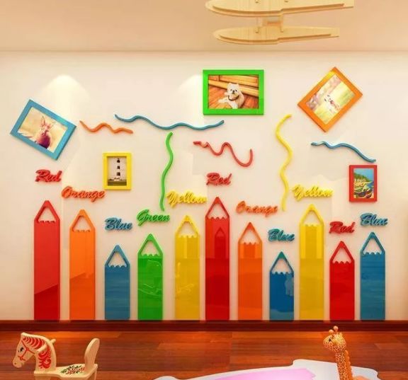 幼儿园墙面环创风格小清新,幼儿园环创可爱墙面布置简单大气
