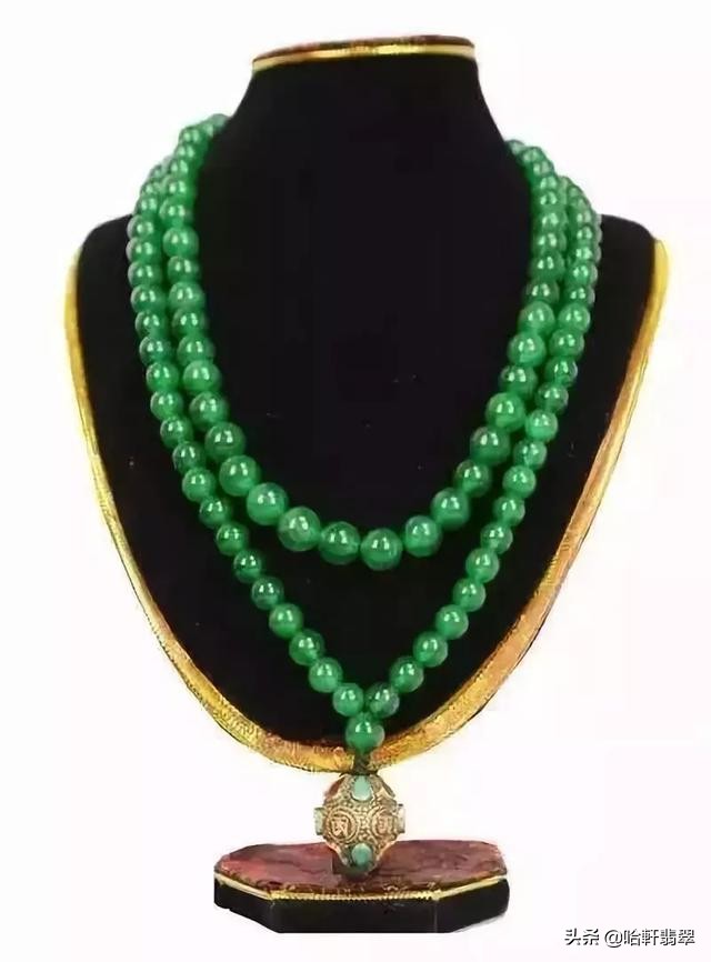 慈禧珍珠吊坠,私人收藏帝王翡翠朝珠