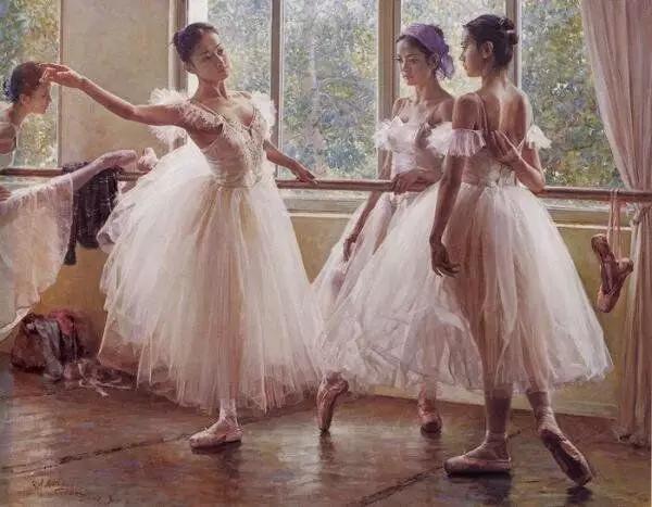 他偷看老婆同事跳舞25年，画下这曼妙的人体油画，还卖了1200万