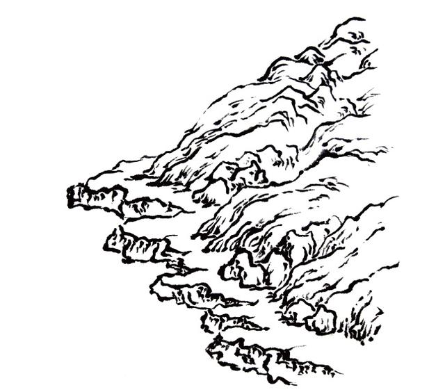 画山教程,学习画山的各种画法