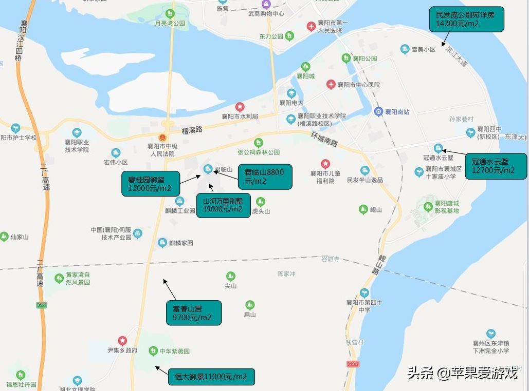 襄阳最新楼盘分布地图,襄阳市哪个楼盘最优惠