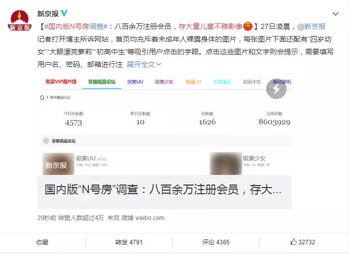 国内版“N号房”曝光，800万人围观女童裸体：我们与恶的距离