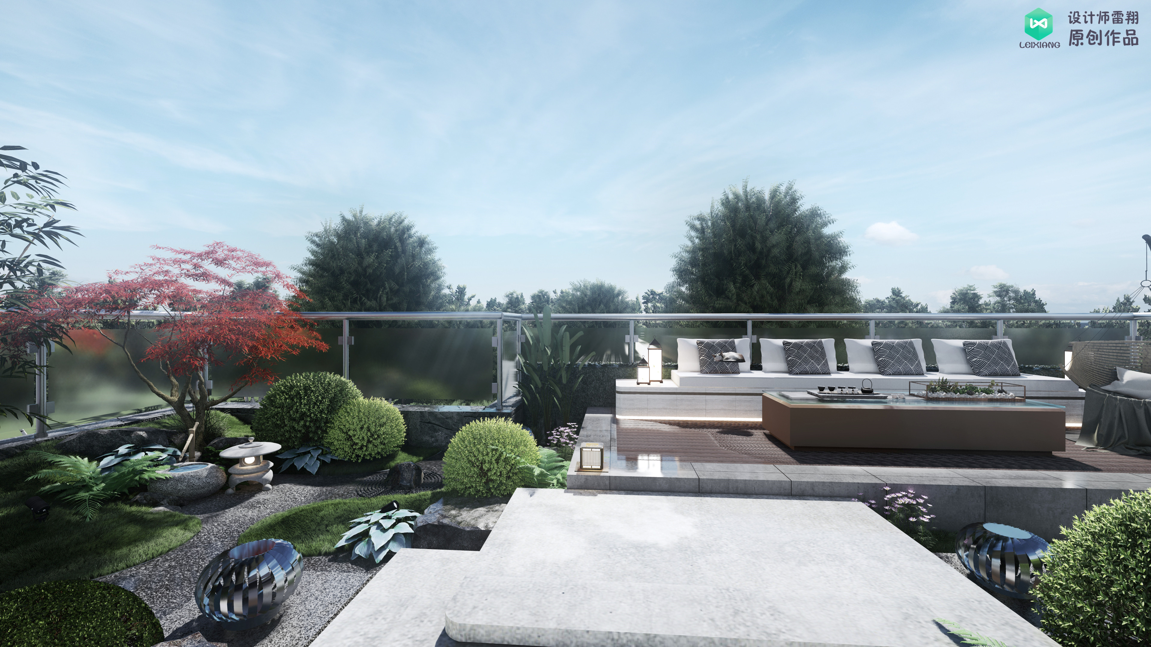 露台花园水泥地面如何铺装,水泥大露台如何改造好看