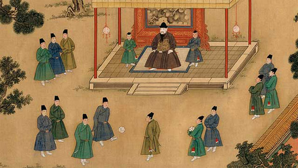 蹴鞠和足球历史区别图片,蹴鞠和足球历史演变和玩法