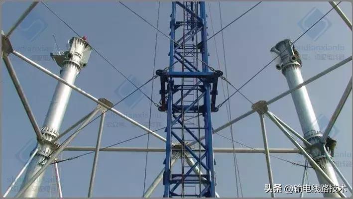 内悬浮抱杆组塔施工步骤,企业自己造超大型落地双平臂抱杆