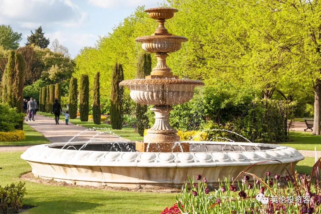 英国伦敦肯辛顿公园,伦敦富人区小众公园