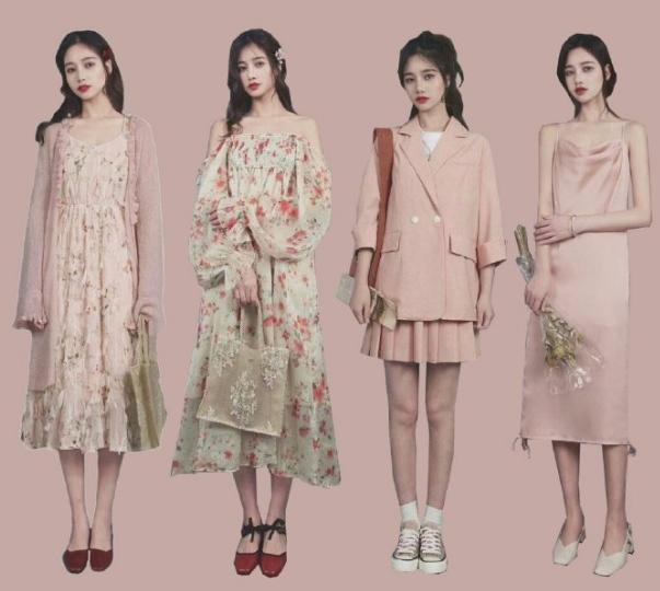 蓝色连衣裙扎着马尾辫,扎马尾辫穿什么裙子好看