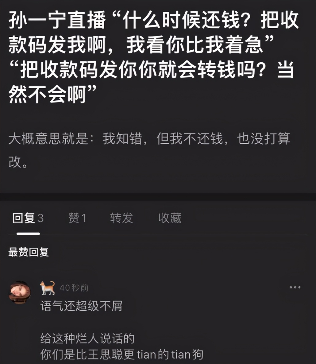 王思聪与网红孙一宁事件始末,王思聪与网红孙一宁什么关系