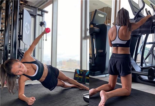 洗米嫂疯狂撸铁练肌肉，身材健美很壮硕，要给老公当保镖？